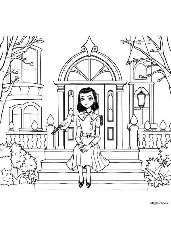 Wednesday Addams Ausmalbilder
