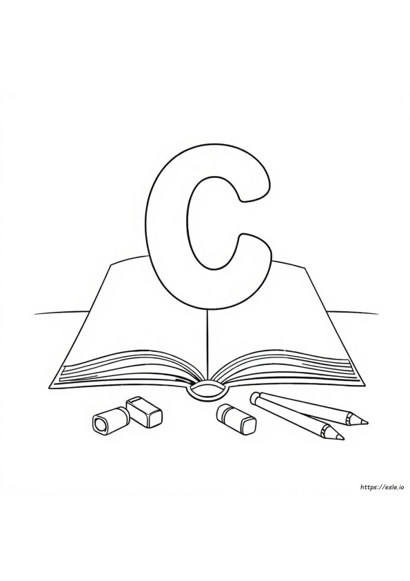 Lettera C Maiuscola Da Colorare