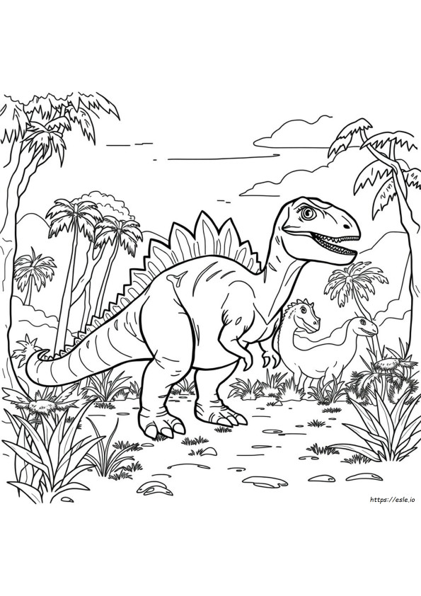 Jurassic Park 3 Spinosaurus Värityskuvat