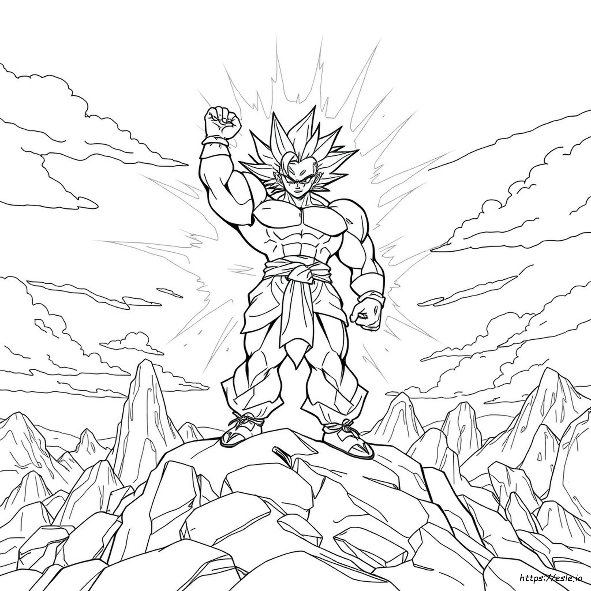 Broly The Legendary Super Saiyan Coloring Pages