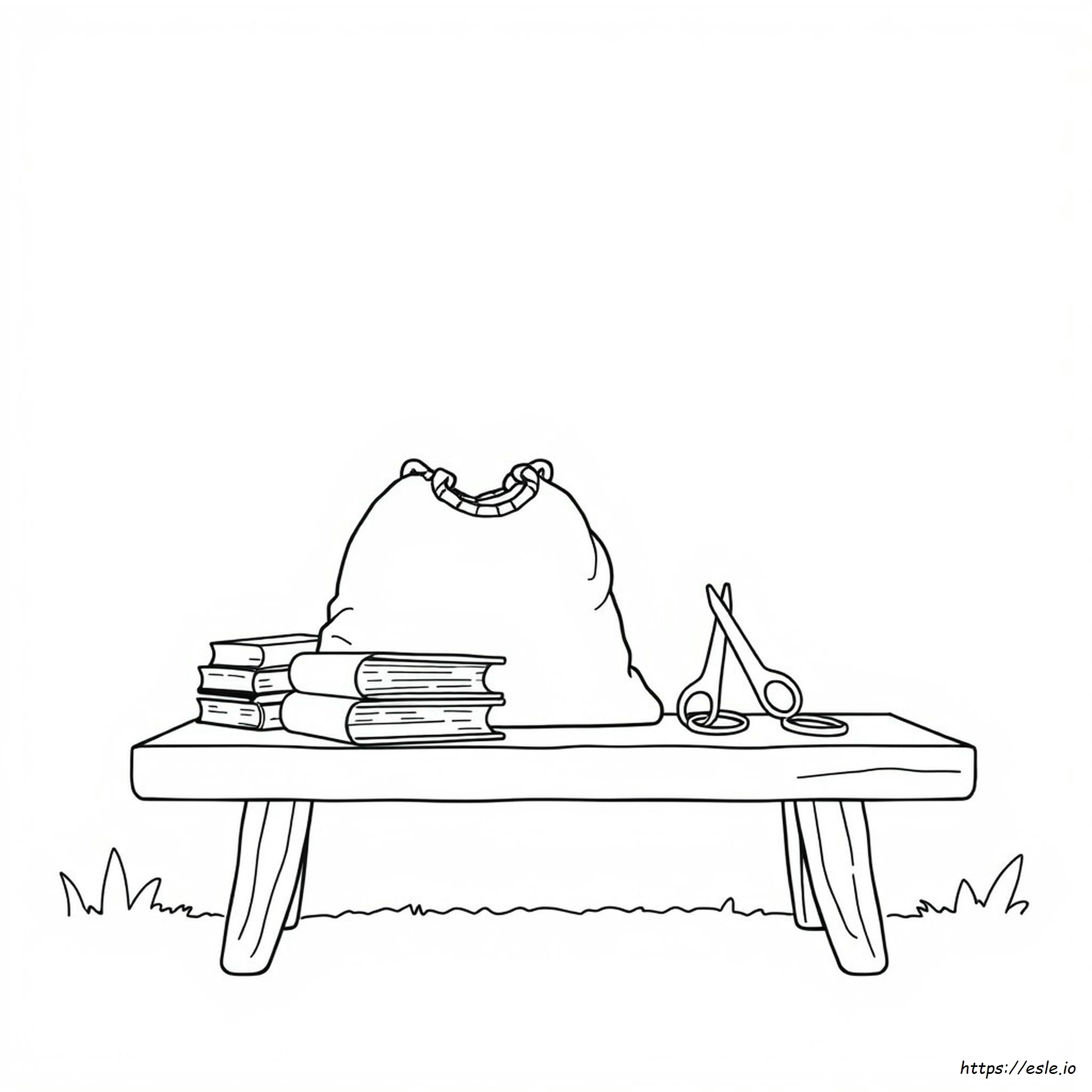 Colouring Picture Of Bag