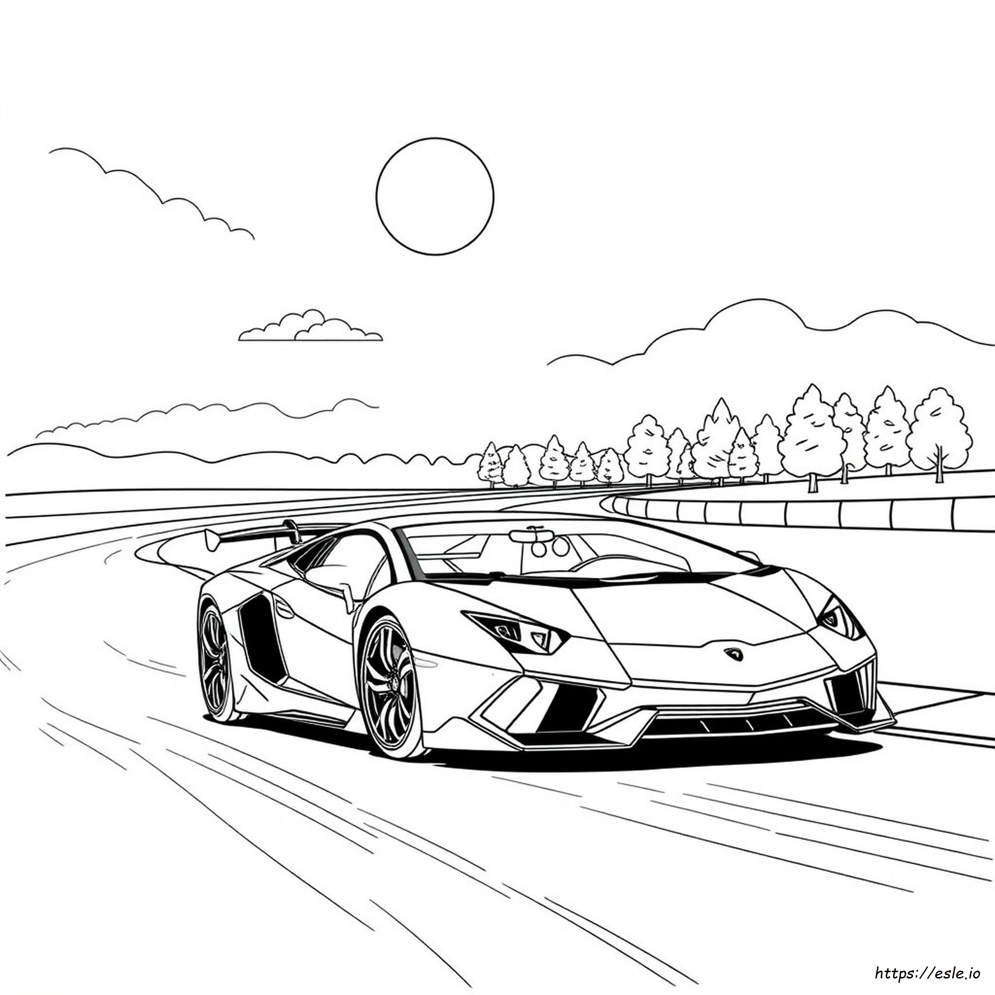 Lamborghini Colouring In