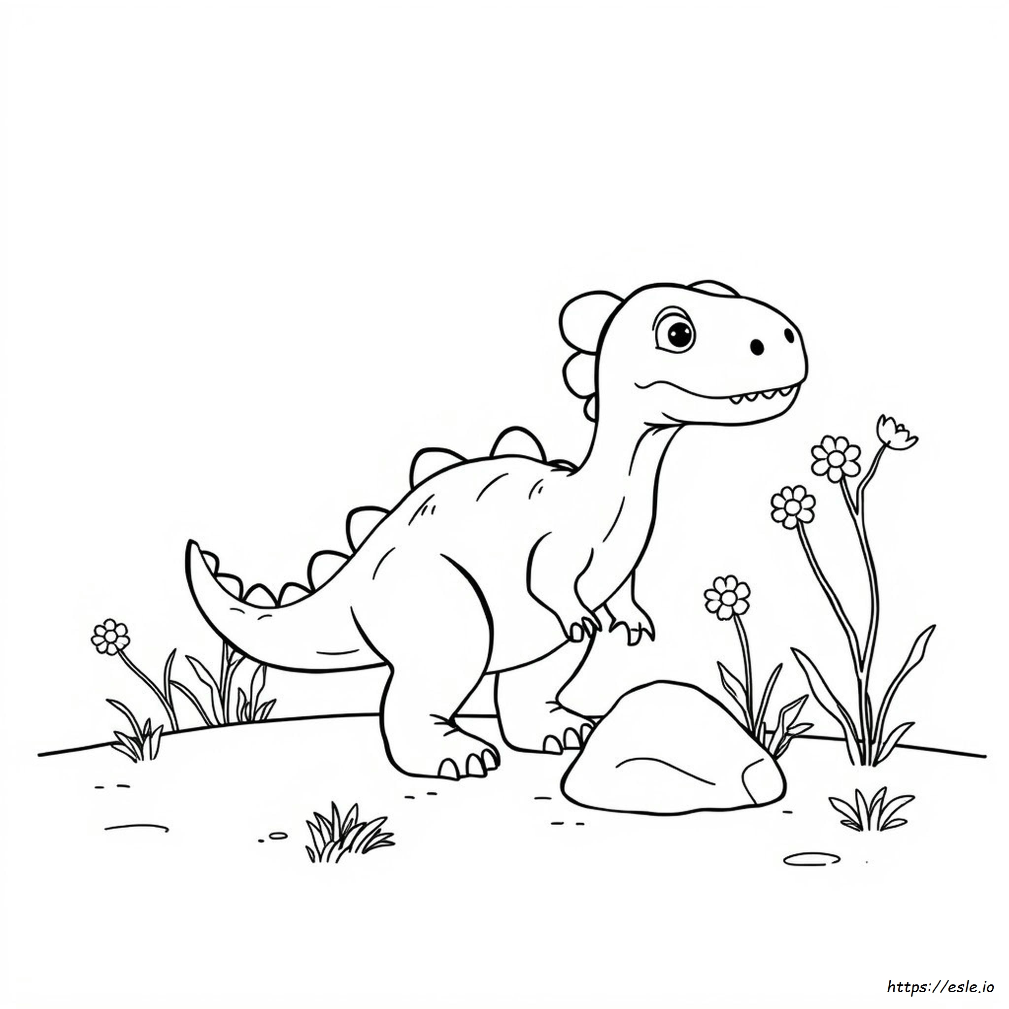 Mini Dinosauri Da Colorare