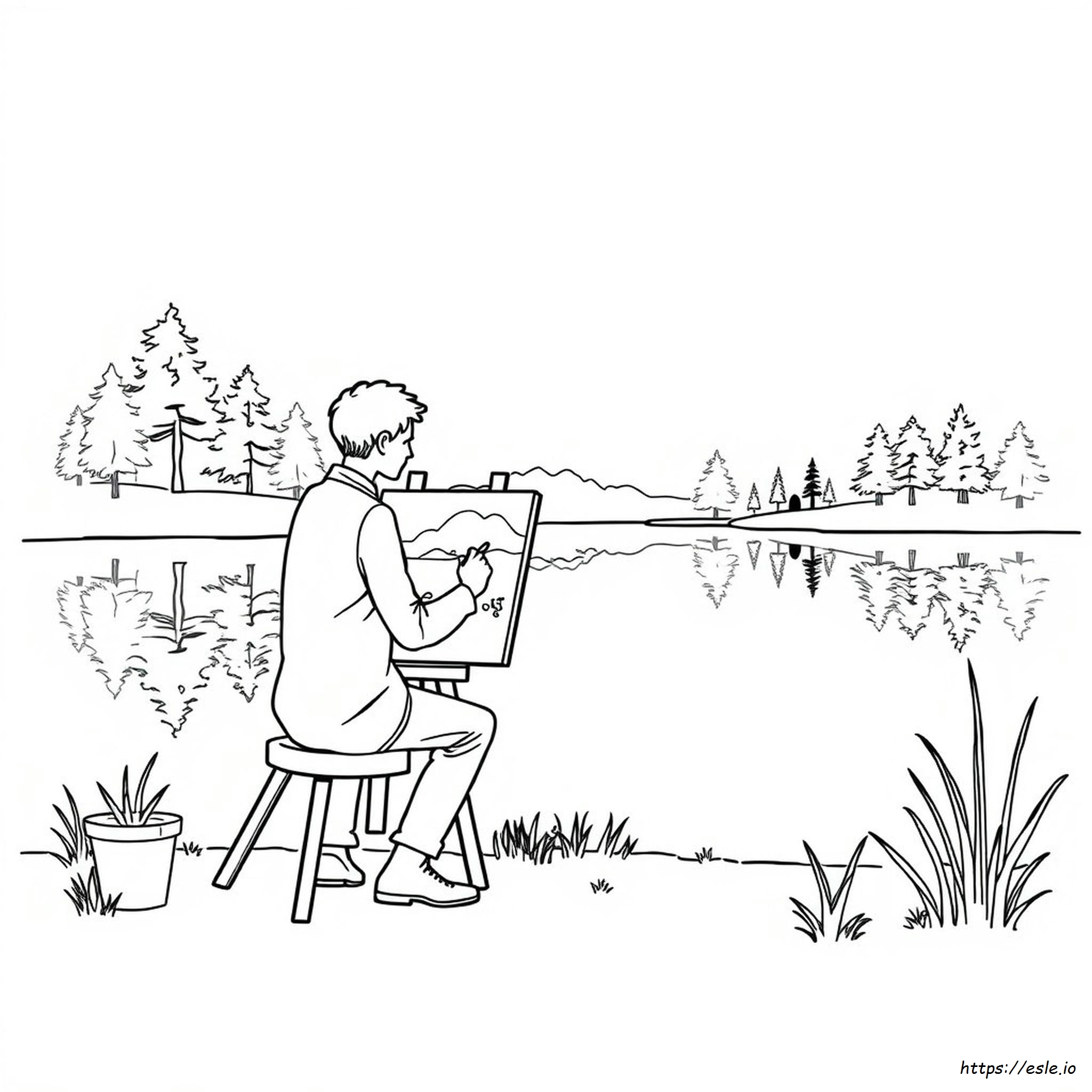Watercolor Coloring Pages Printable