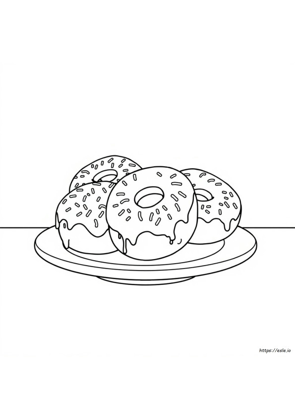 Kleurplaten Van Donuts