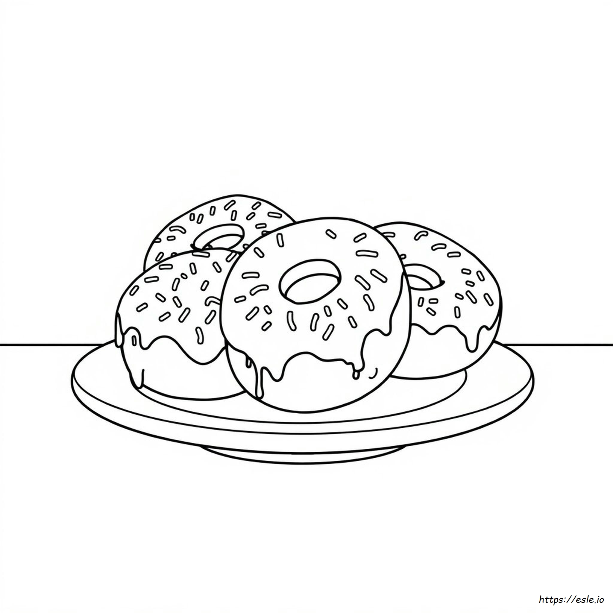 Coloring Pages Of Doughnuts