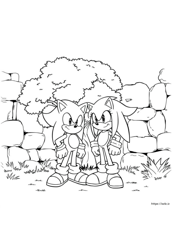 Sonic And Knuckles Coloring Pages