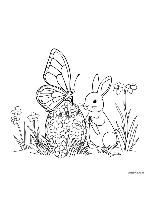 Farfalla Di Pasqua Da Colorare