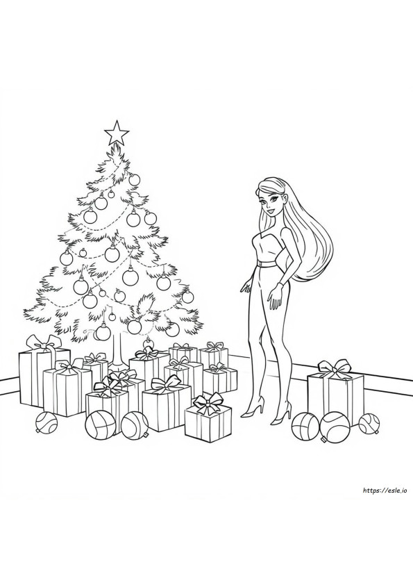 Feiertags Barbie Ausmalbilder
