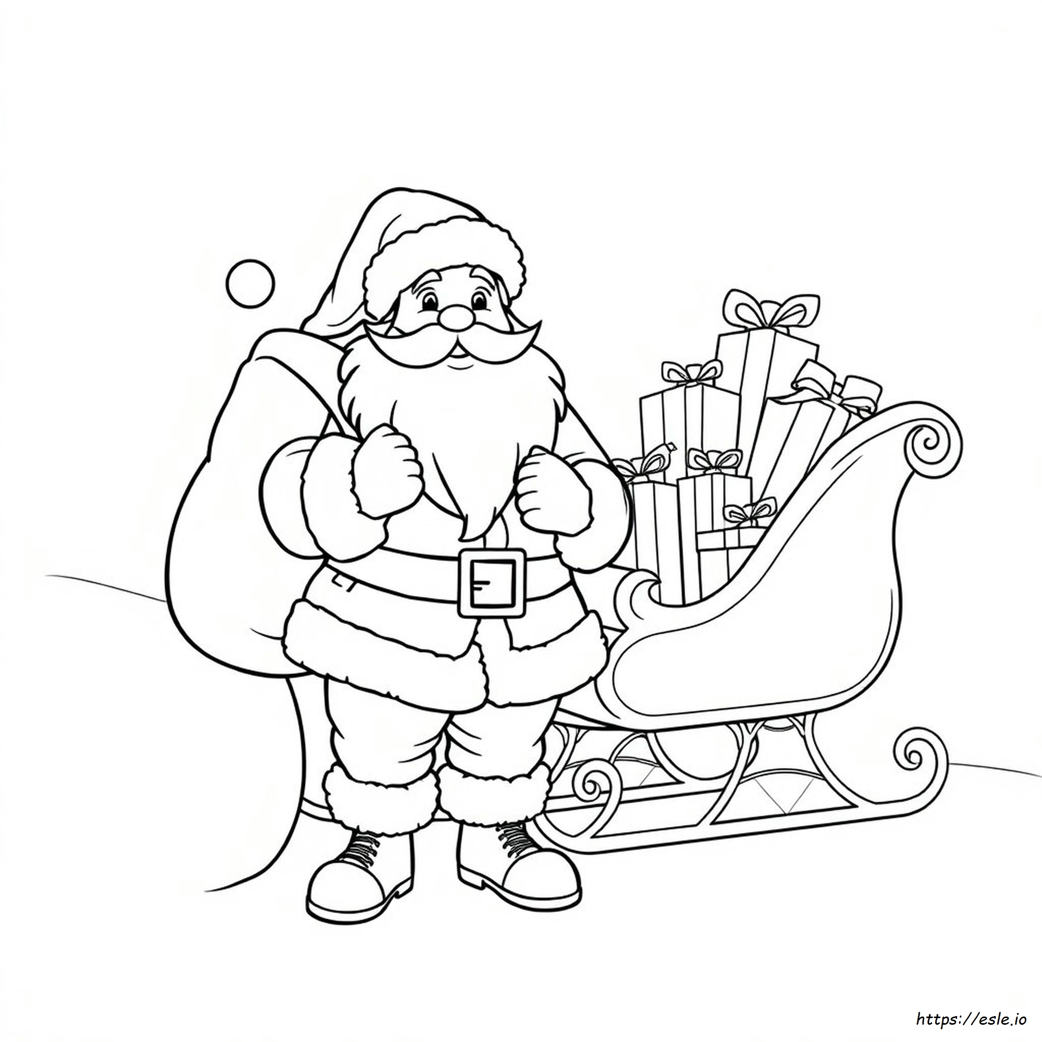 Santa Claus Para Colorear Por Números