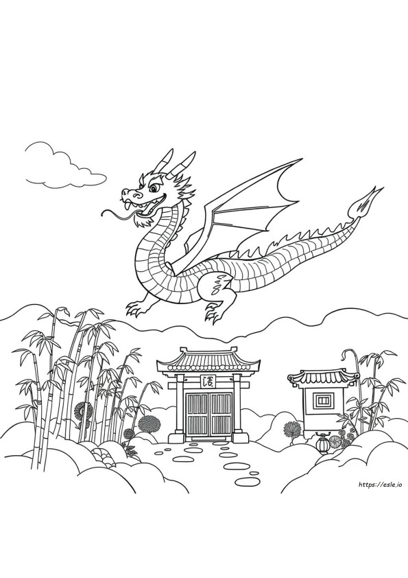 Drago Cinese Da Colorare