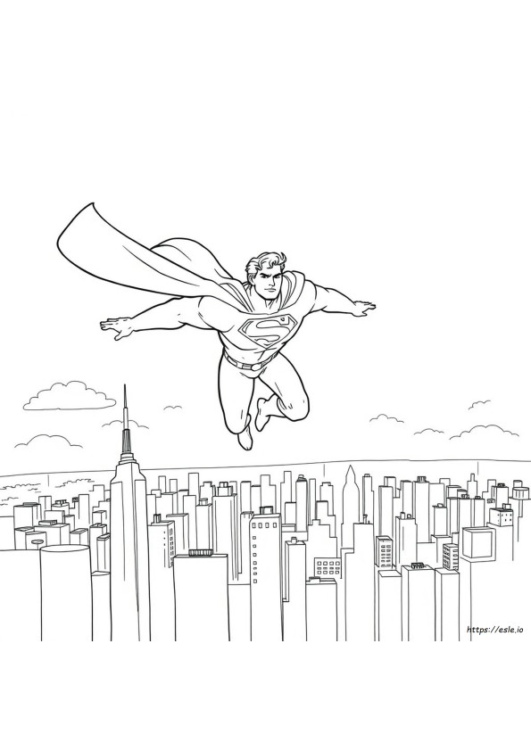 Superman Kleurplaten
