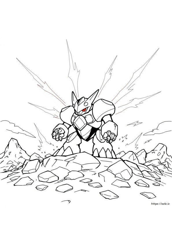 Metagross Coloring Pages