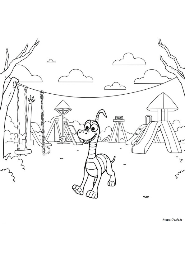 Toy Story Slinky Dog Coloring Pages