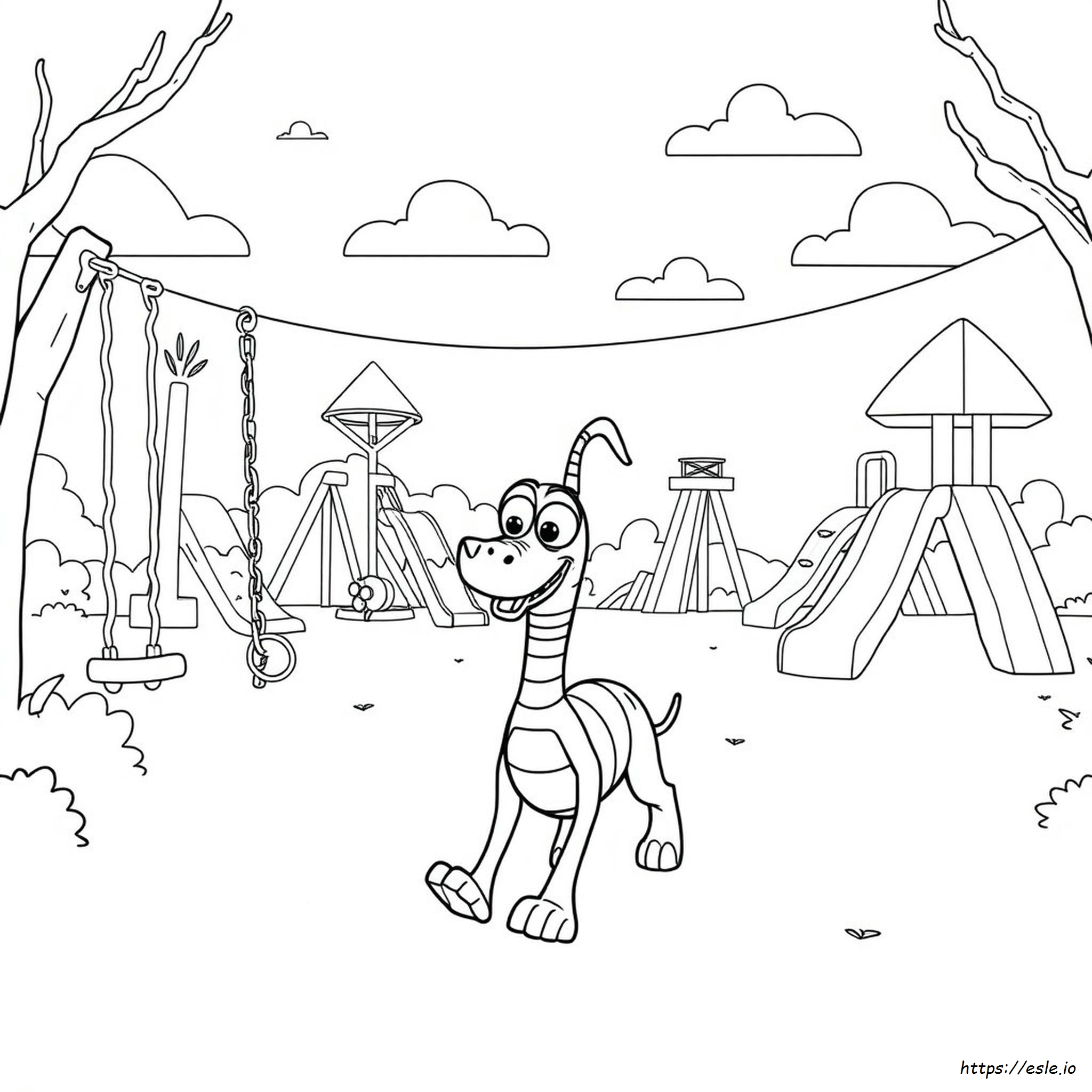Toy Story Slinky Dog Coloring Pages