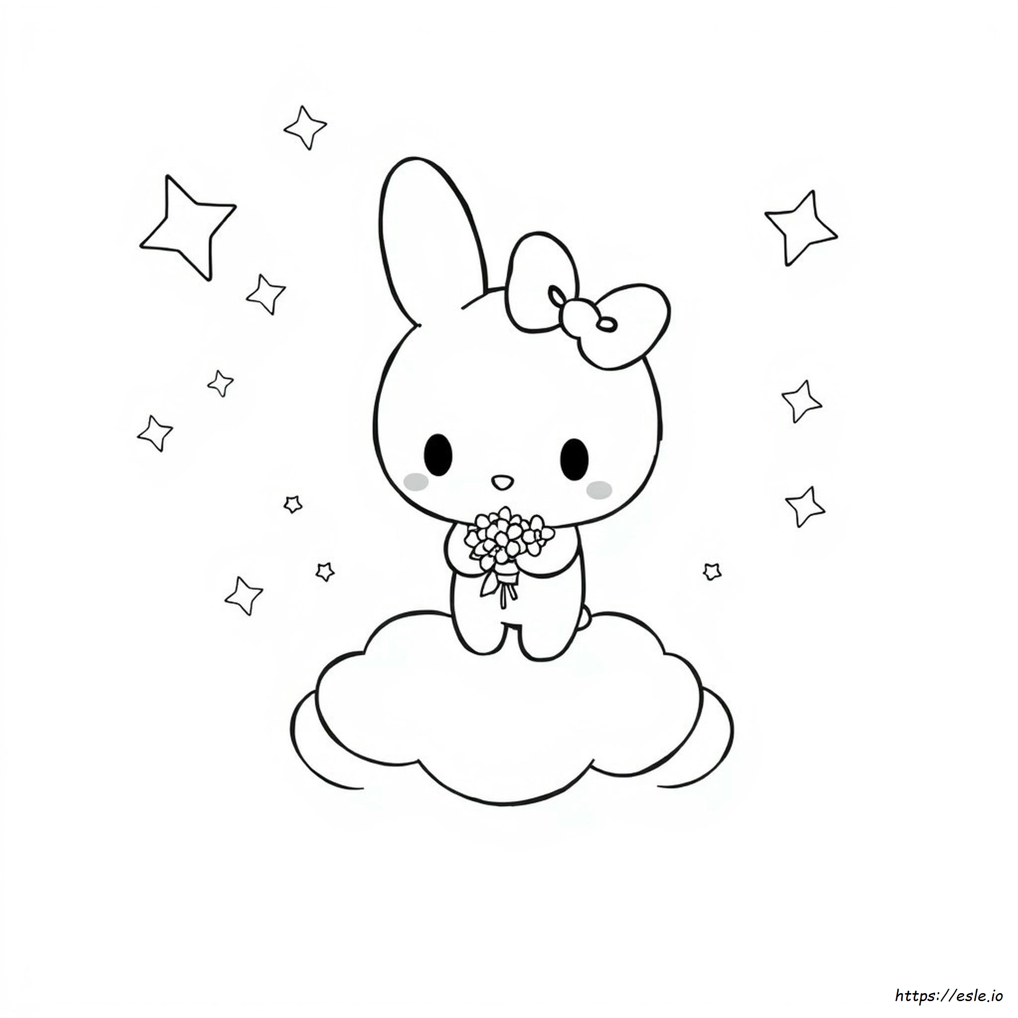 Kawaii My Melody Coloring Pages