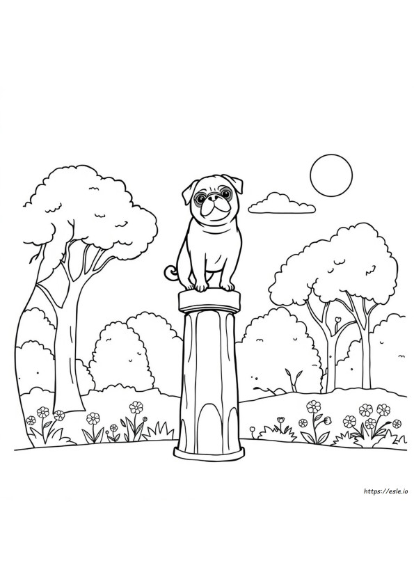 Pugapillar Coloring Page