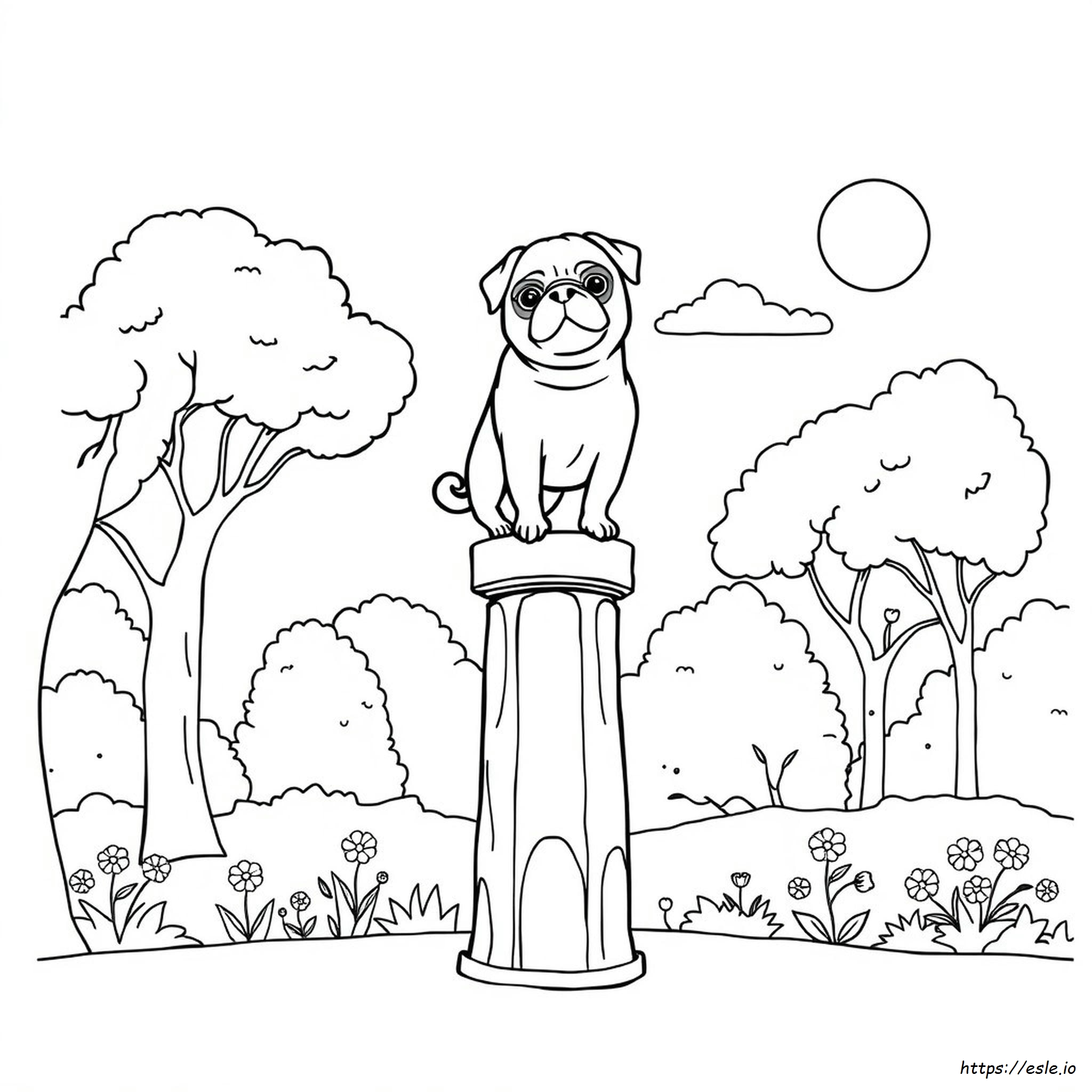 Pugapillar Coloring Page