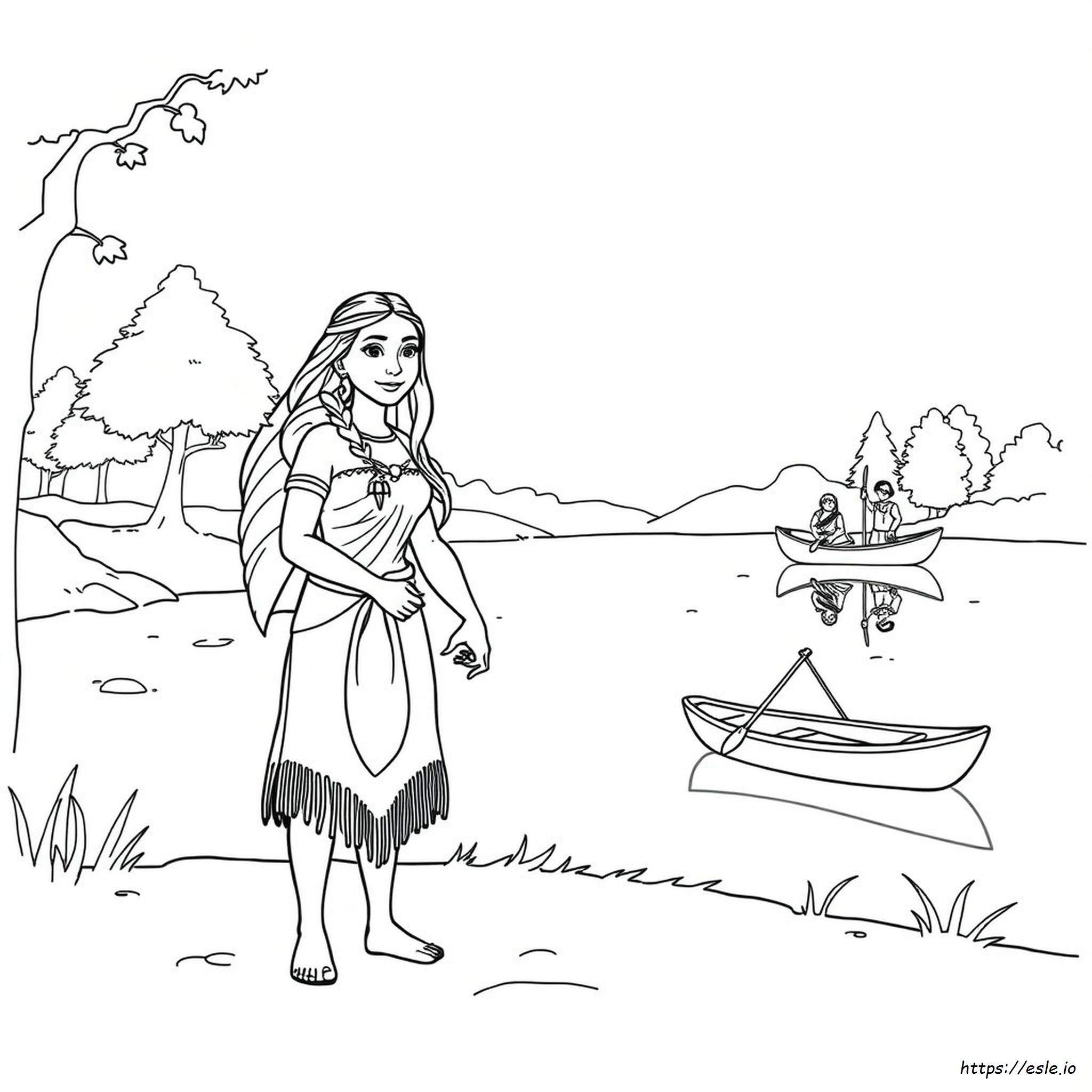 Pocahontas Coloring Pages Free