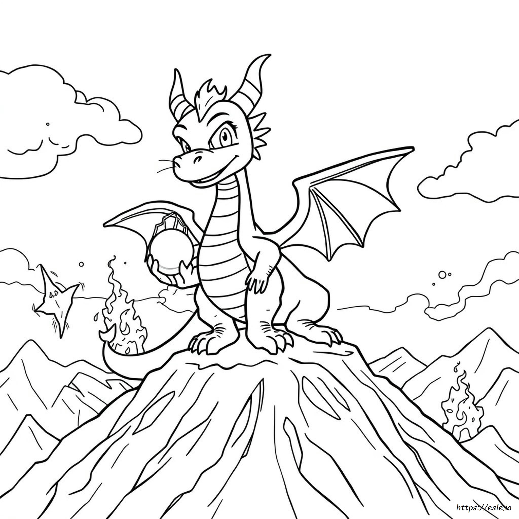 Spyro Dragon Coloring Pages