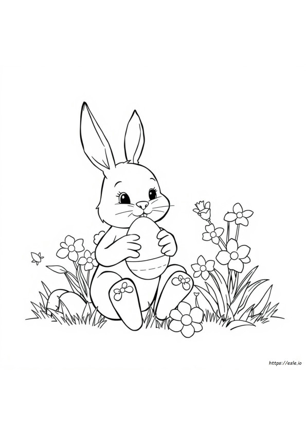 Coniglio Di Pasqua Super Da Colorare