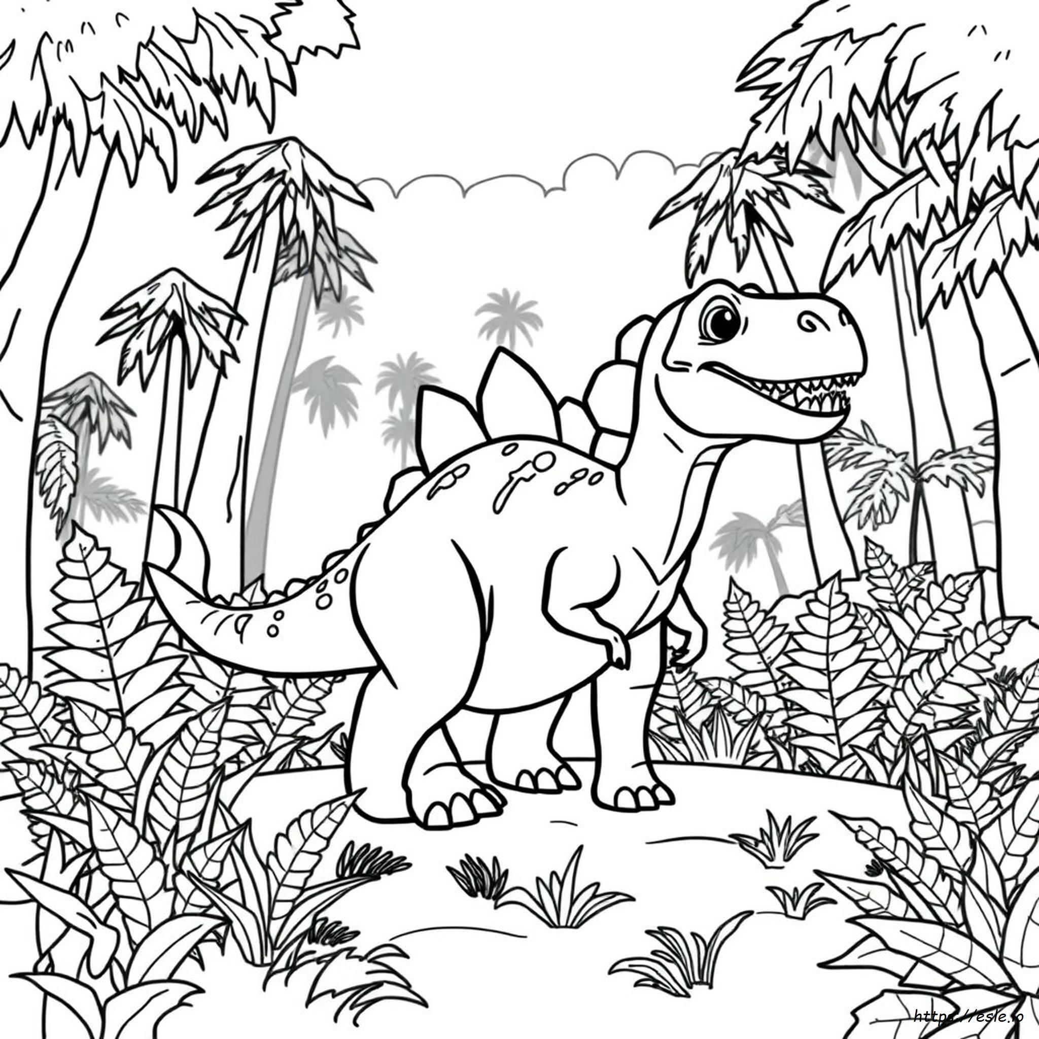 Toro Dinosaurio Para Colorear