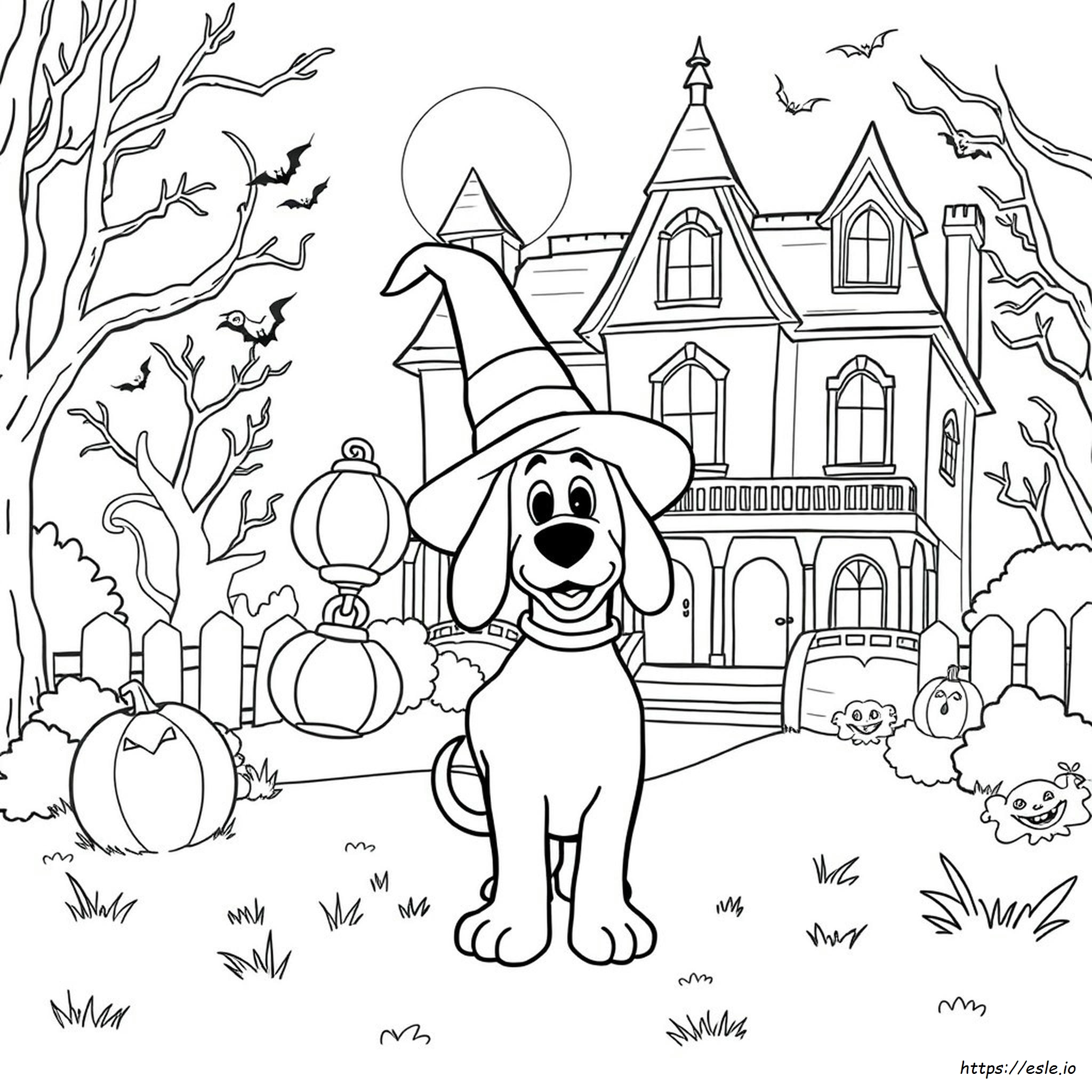 Coloriage Clifford Halloween