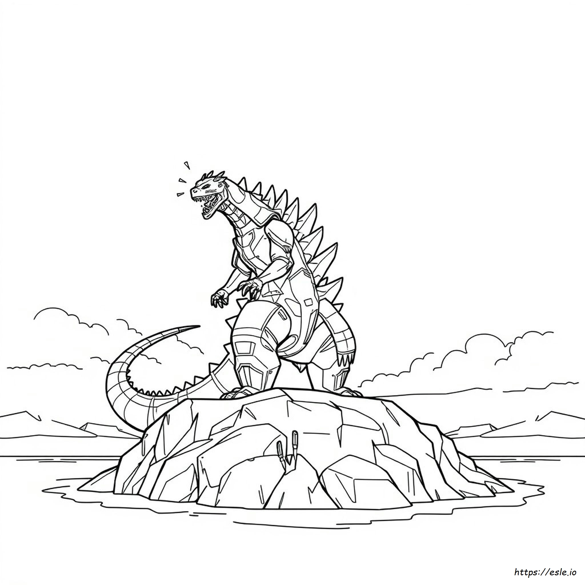 Mechagodzilla Para Colorear 2021