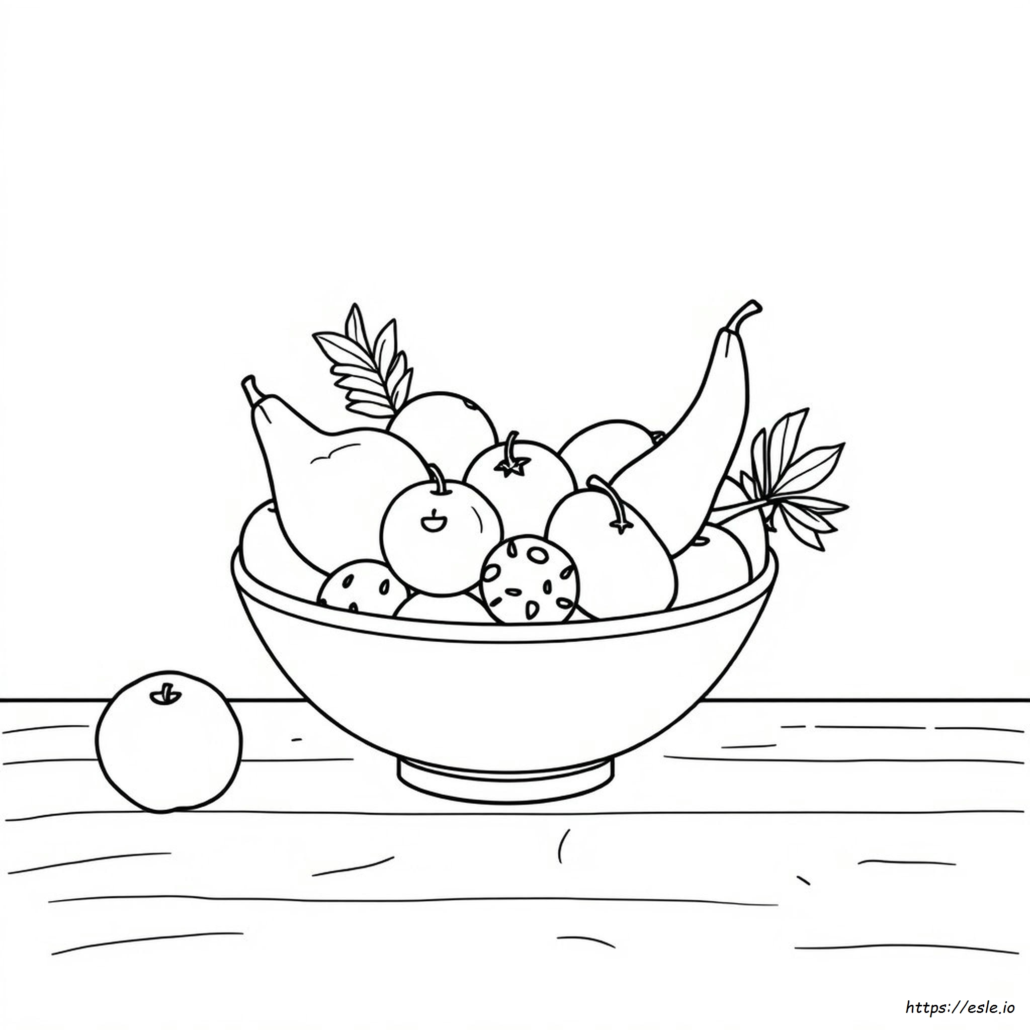 Frutero Para Colorear