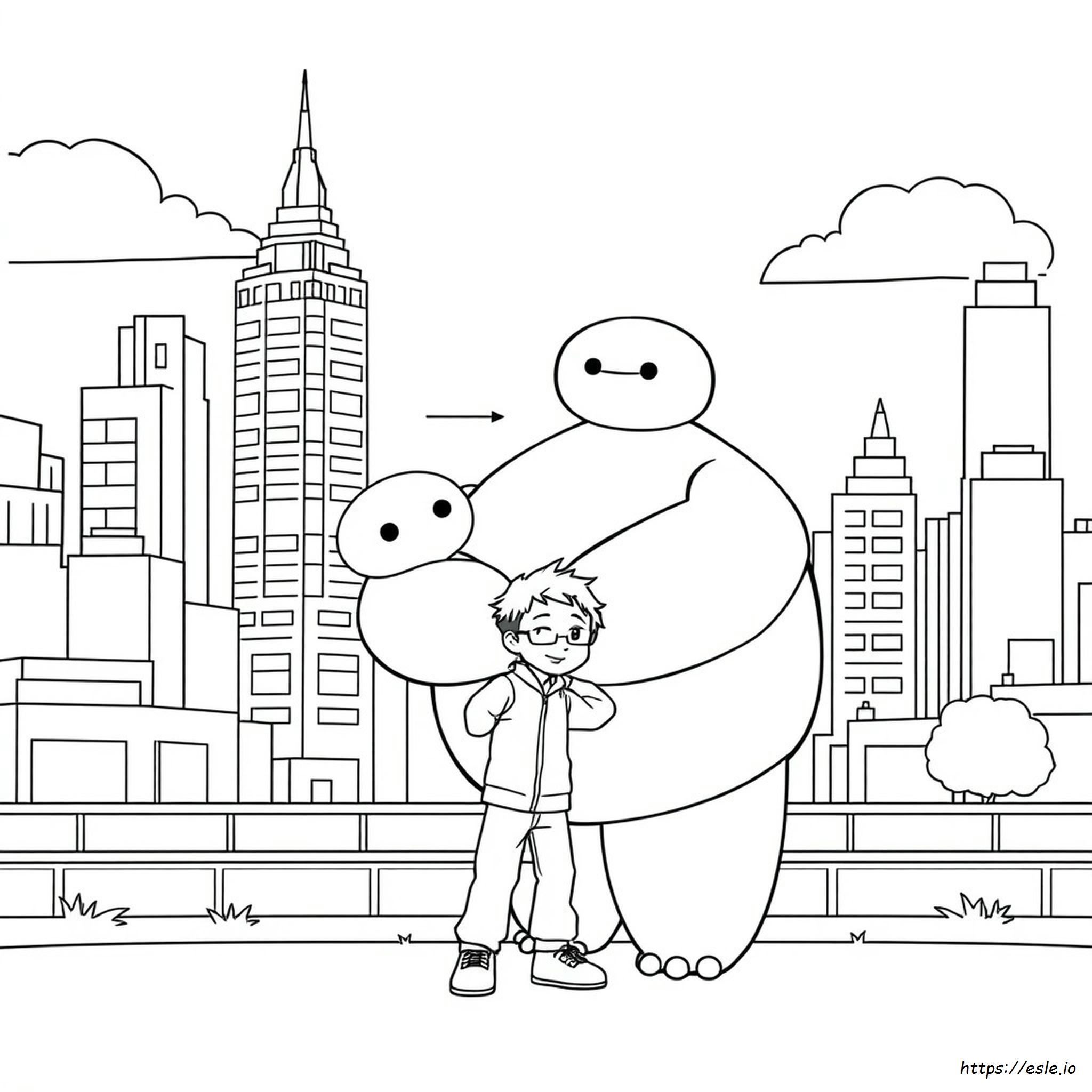 Lembar Mewarnai Big Hero 6