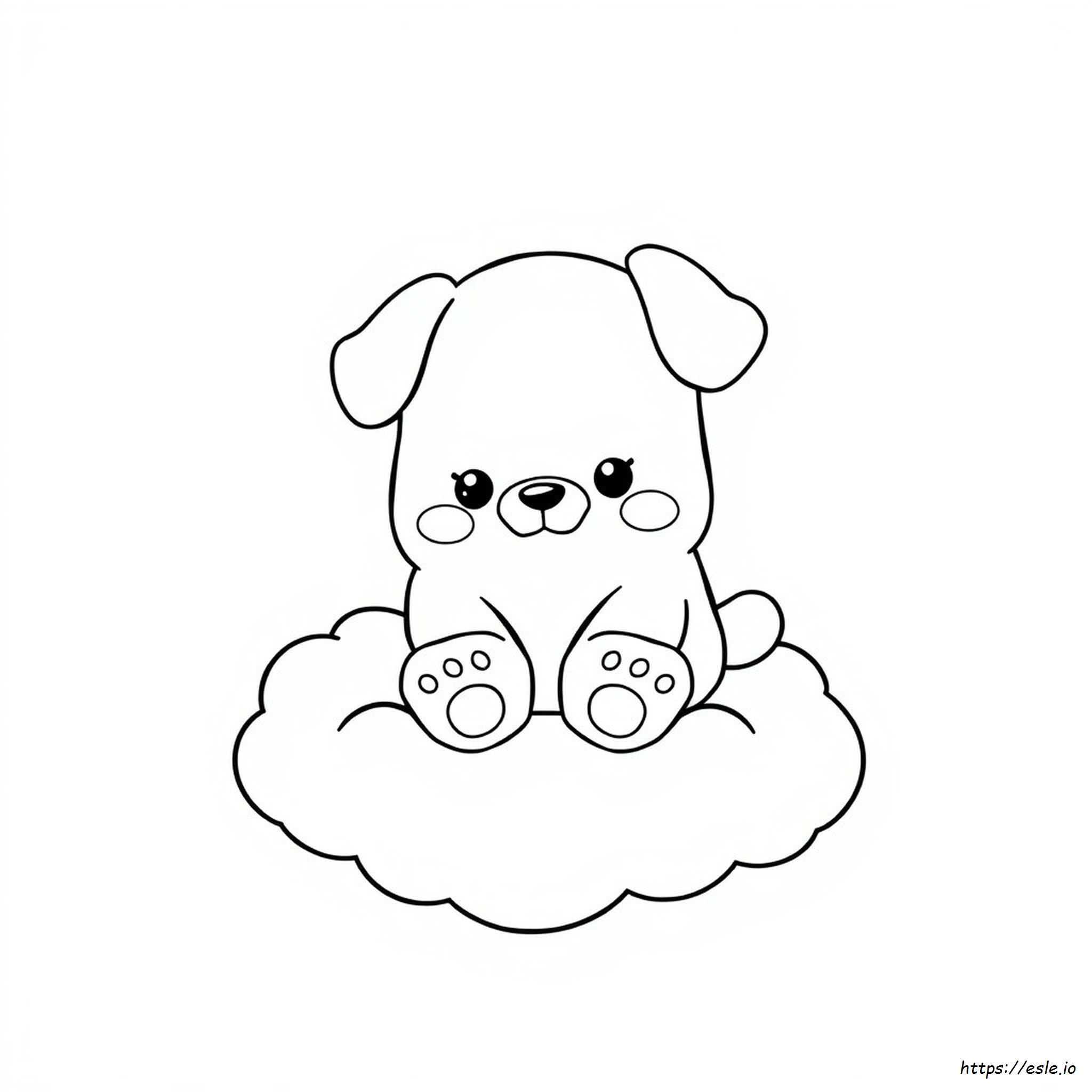 Página Para Colorear De Cachorrito Squishmallow