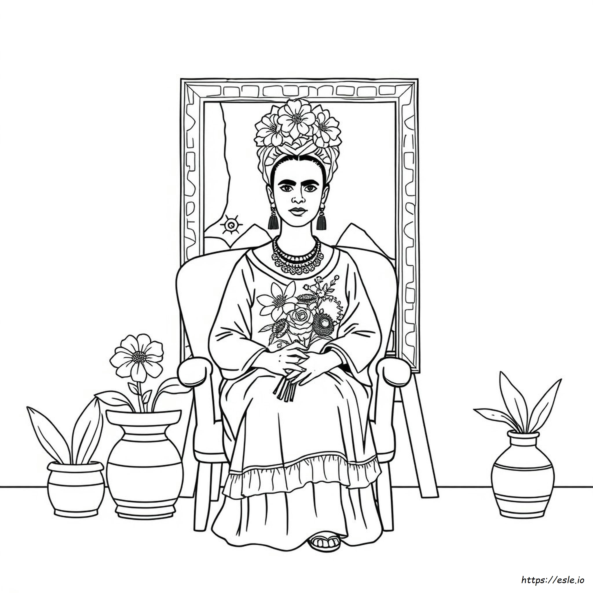Darmowe Kolorowanki Frida Kahlo