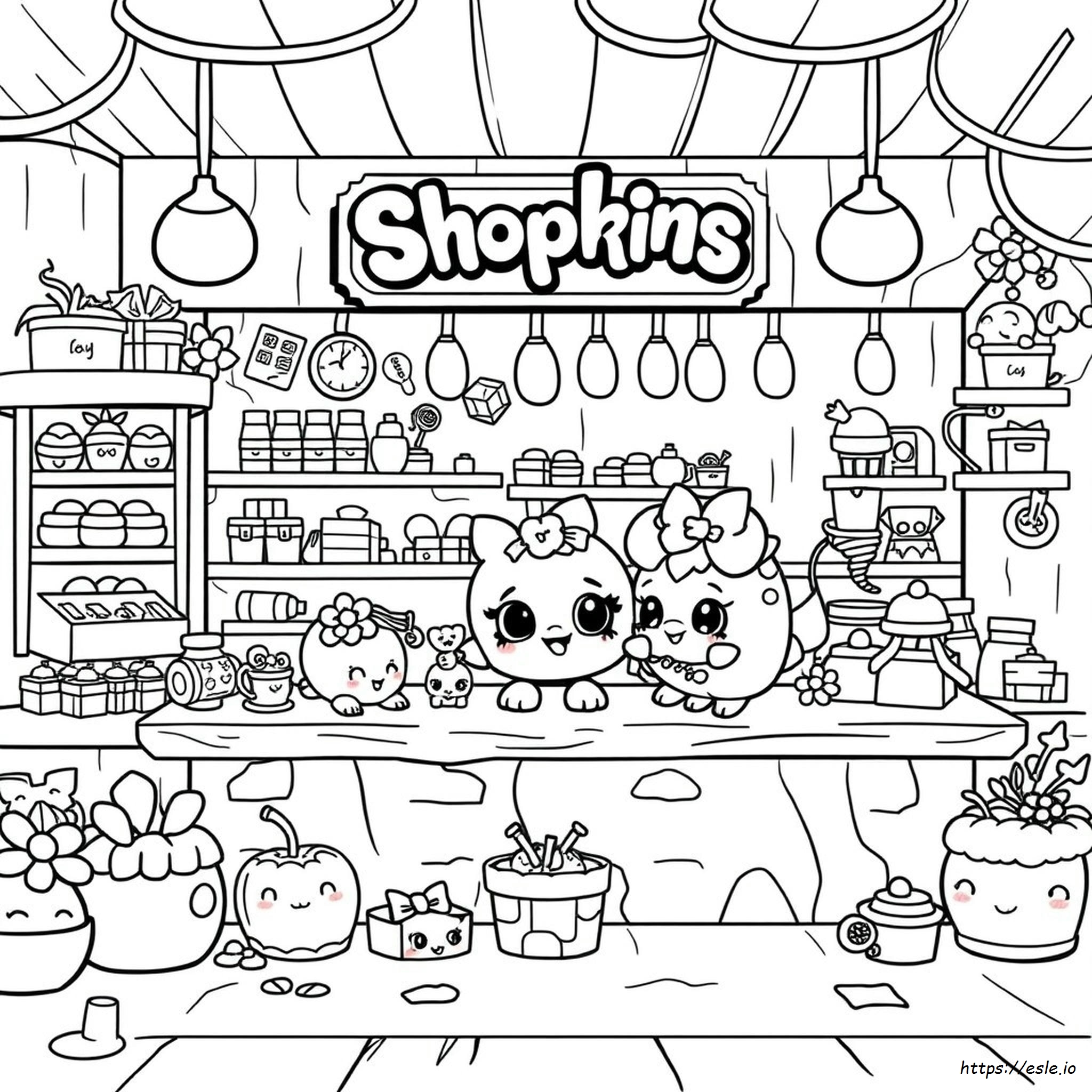 Páginas Para Colorear De Shopkins Estilo Salvaje
