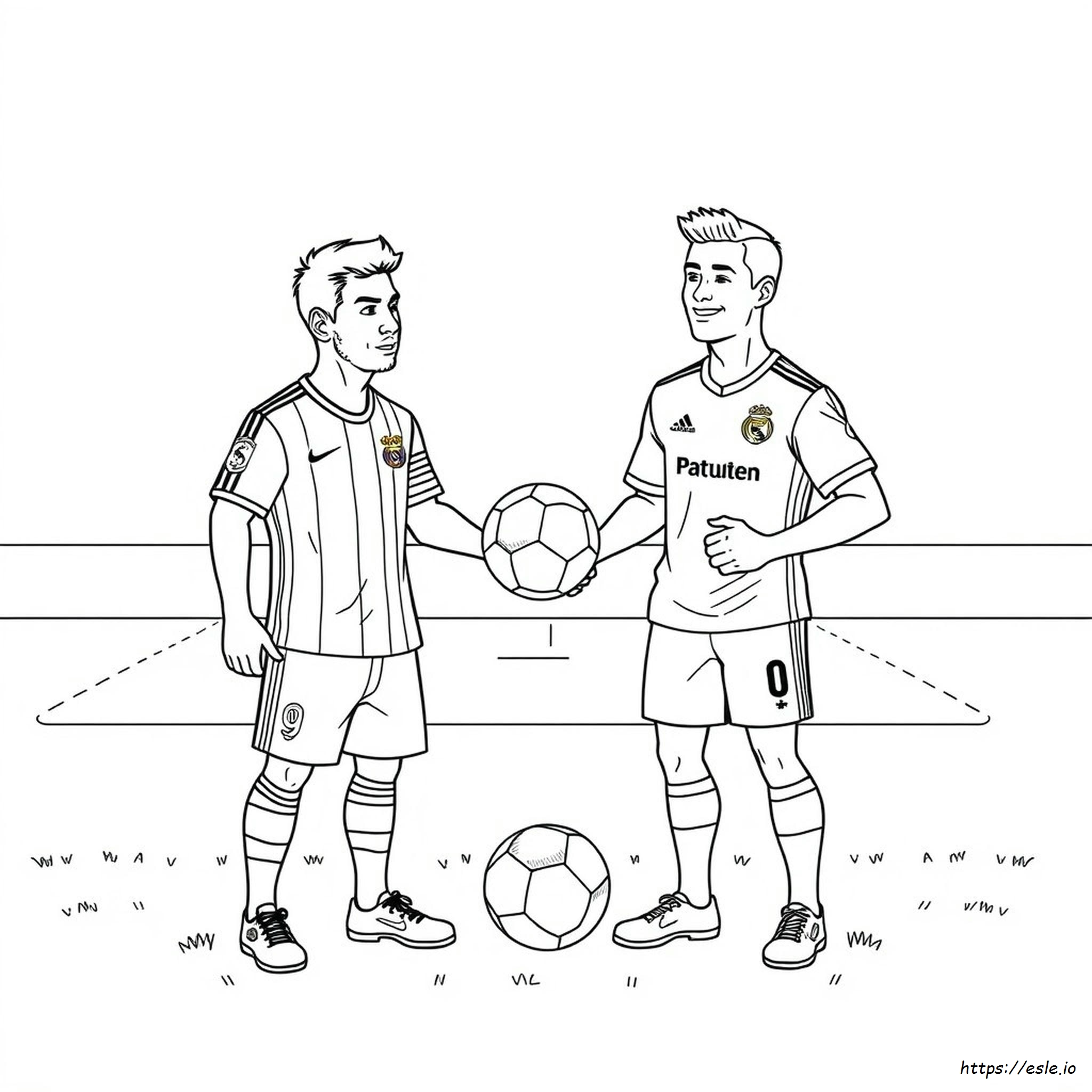 Lionel Messi Ronaldo Ausmalbilder