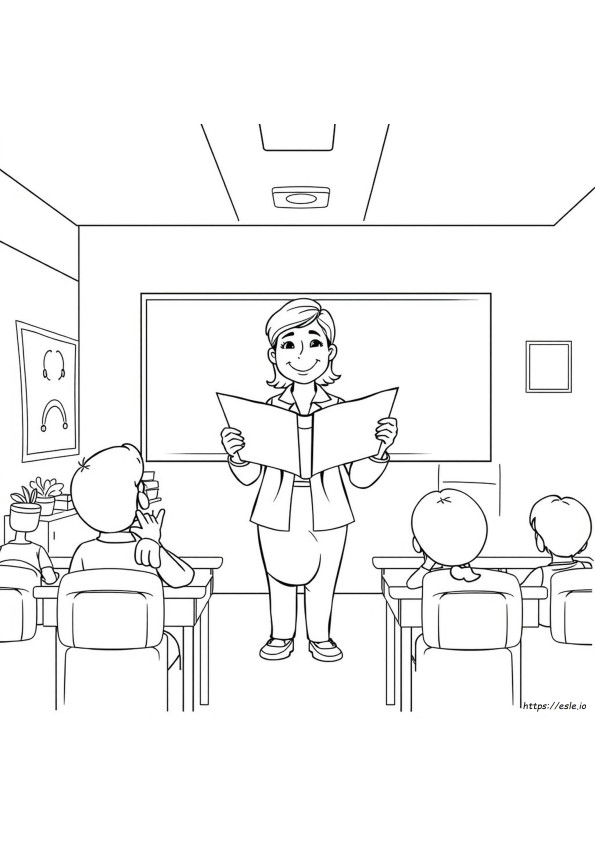 Páginas Para Colorear Para Tu Maestra