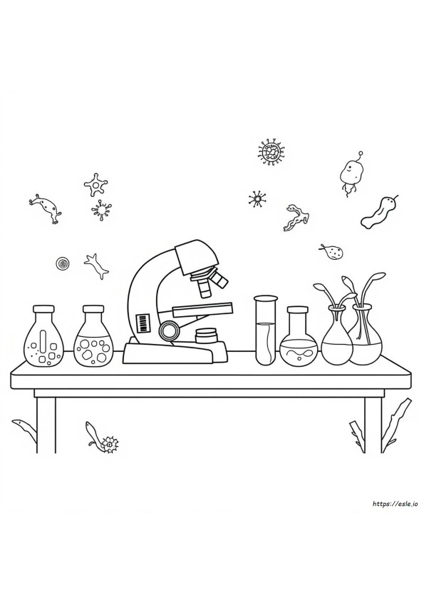 Disegni Da Colorare Di Microbiologia