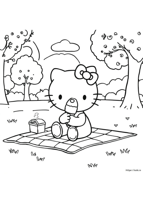Coloring Pages Desene Cu Hello Kitty