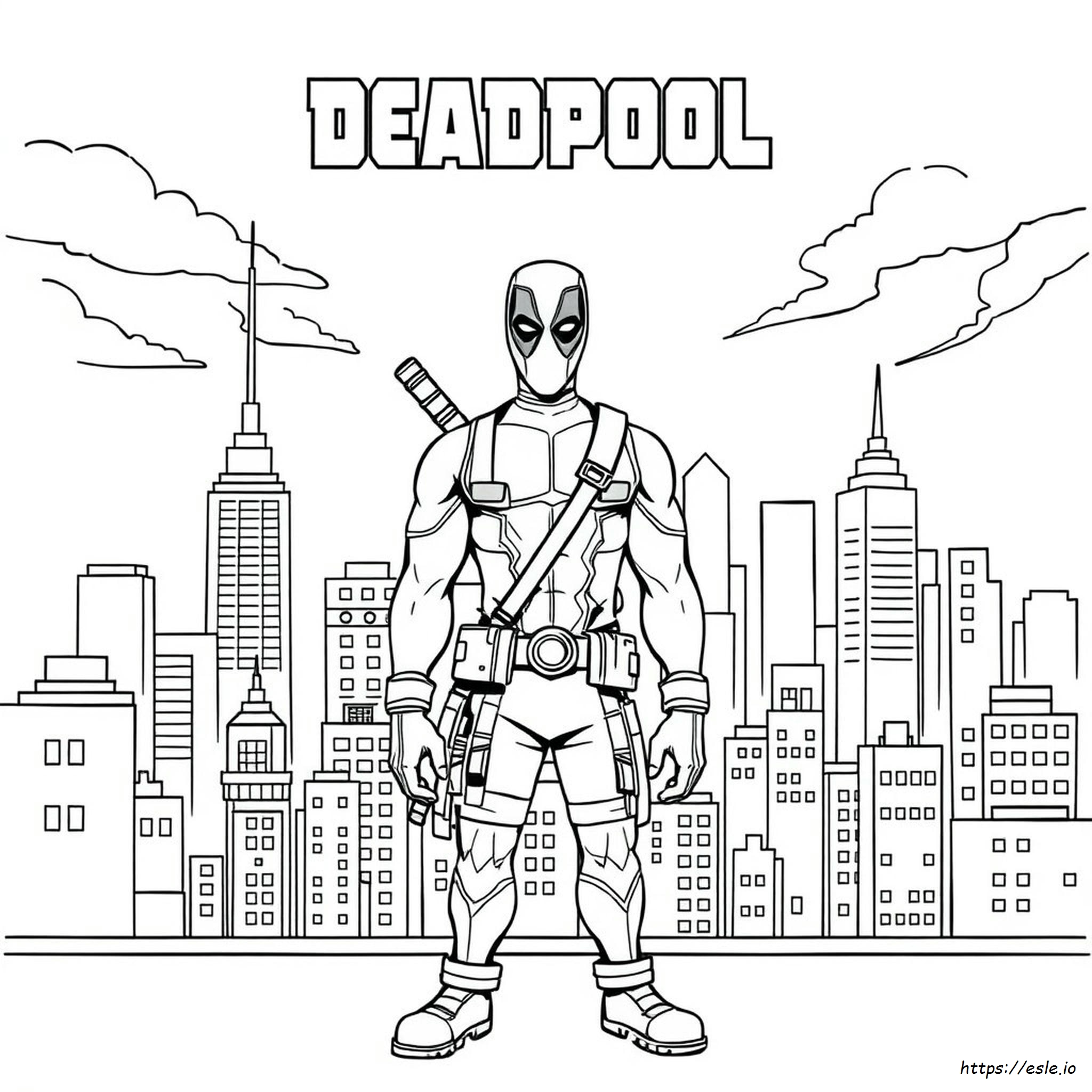 Deadpool Coloring Pages Online