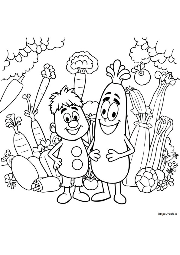Bob And Larry Veggietales Coloring Pages