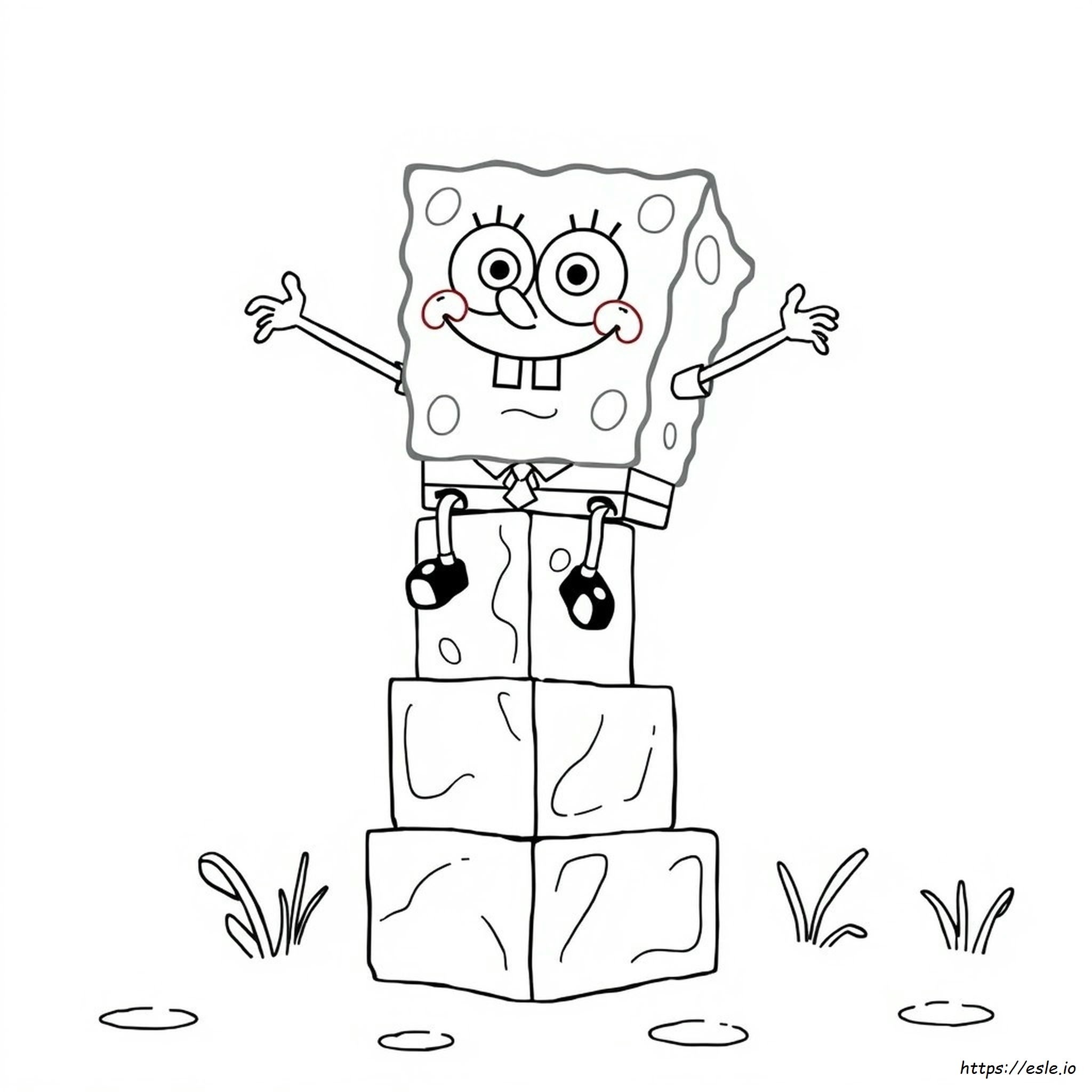 High Spongebob Coloring Pages