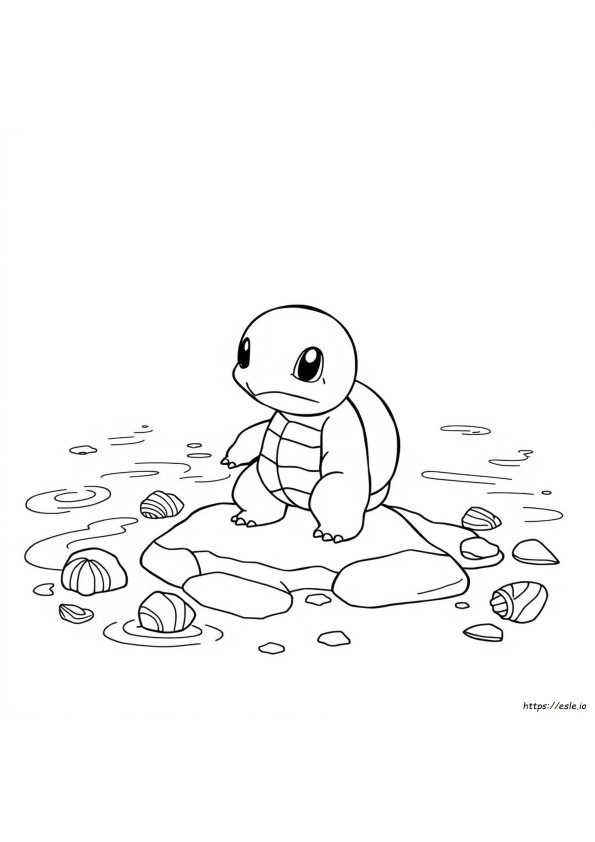 Squirtle Pokemon Színező