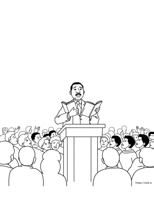 Martin Luther King Värityskuva