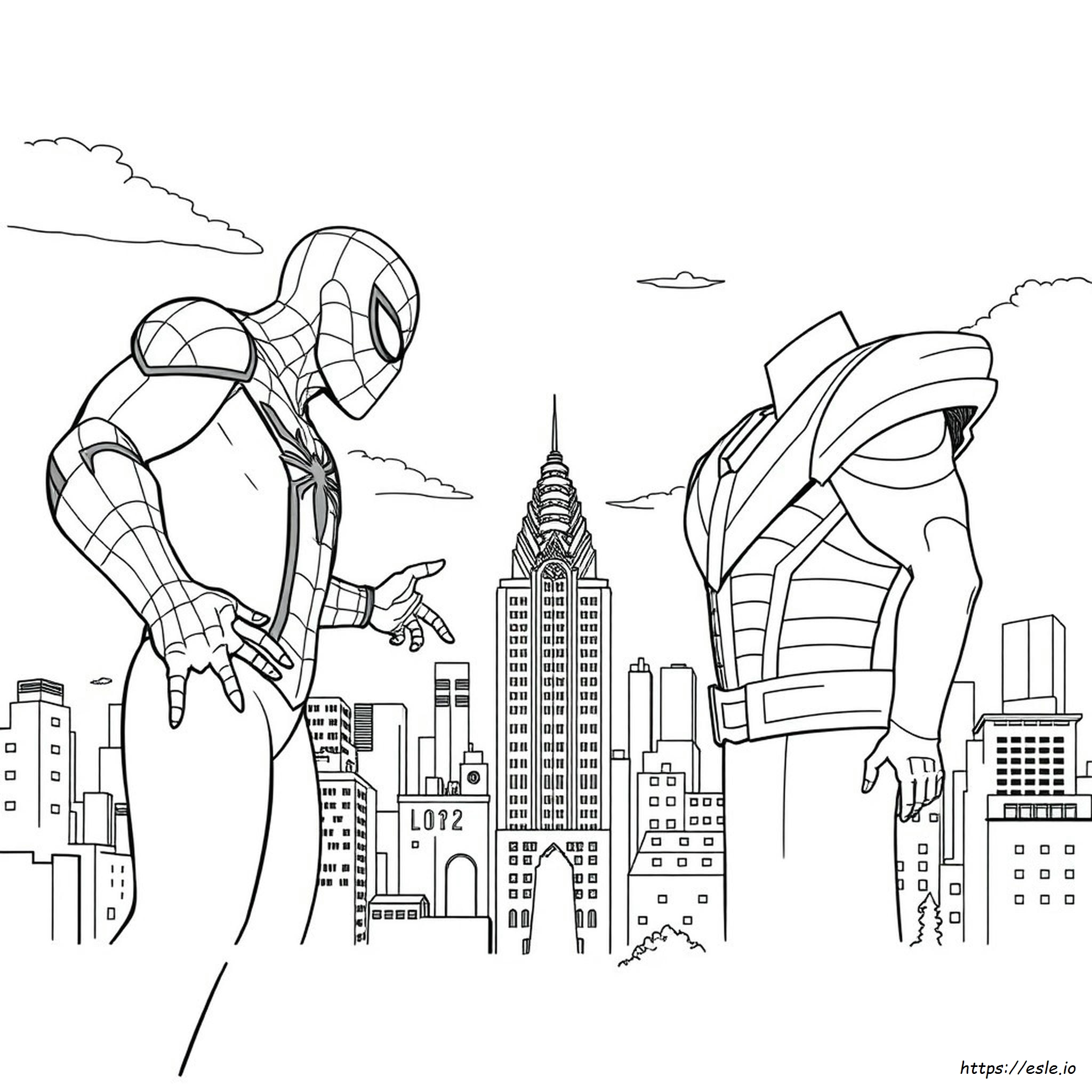 Spider Man Vs Thanos Coloring Pages