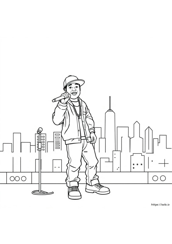Rappers Para Colorir