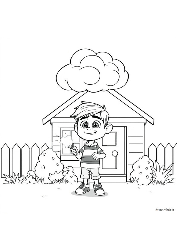 Fear From Inside Out Coloring Page