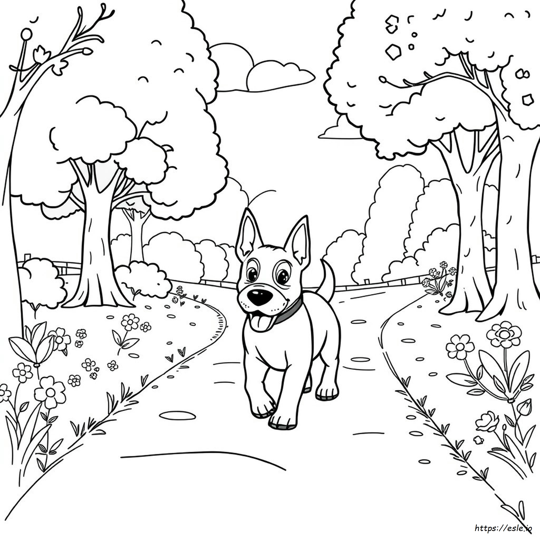 Perro Para Colorear