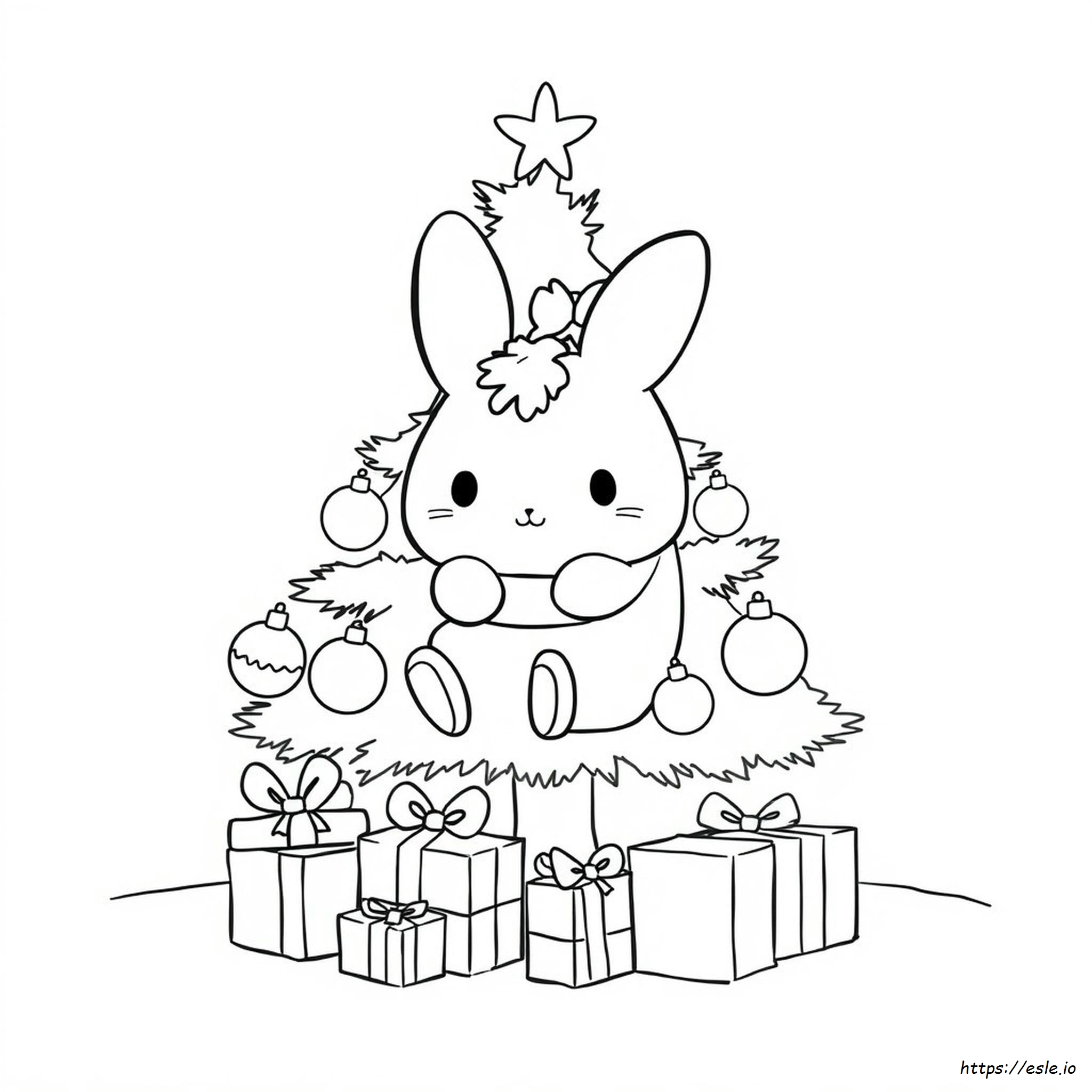Cinnamoroll Christmas Coloring Sheet