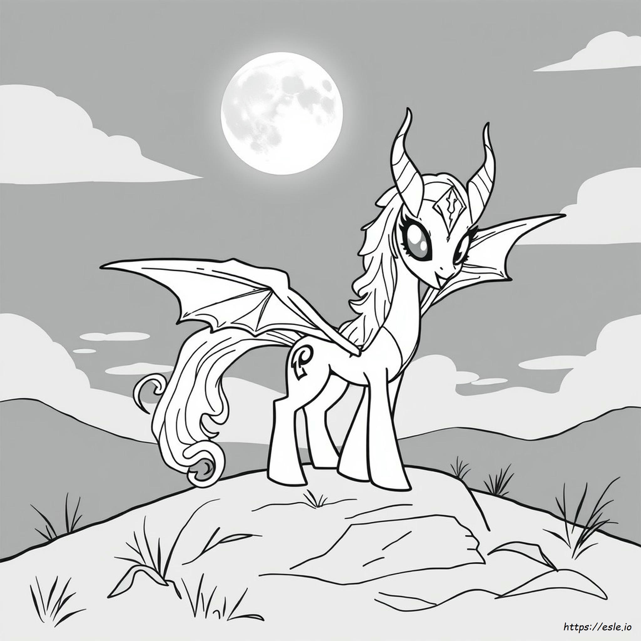 Nightmare Moon Reina Chrysalis My Little Pony Páginas Para Colorear