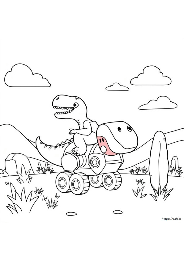 Dino Babi Roblox Halaman Mewarnai