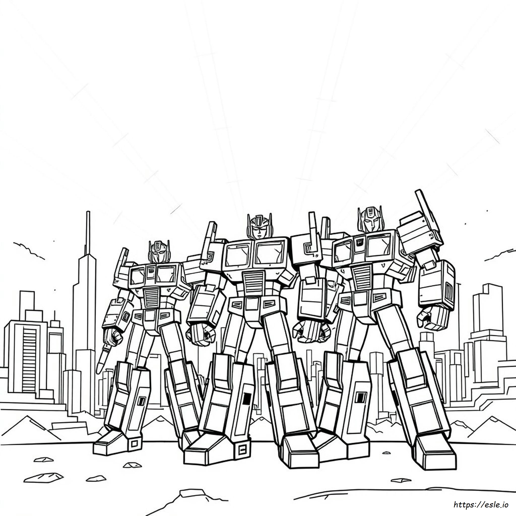 Transformers 3 Színező Oldalak